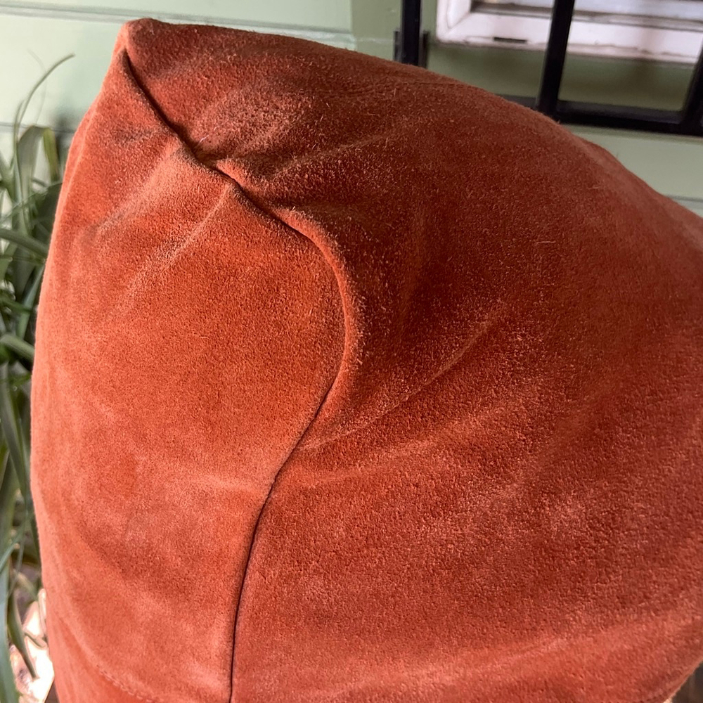 Haute Hippie Orange Suede Hobo Bag with Scarf NWT - Picture 7 of 12